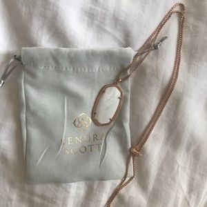 Kendra Scott Reid necklace in rose gold